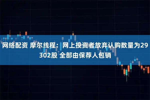 网络配资 摩尔线程：网上投资者放弃认购数量为29302股 全部由保荐人包销