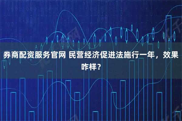 券商配资服务官网 民营经济促进法施行一年，效果咋样？